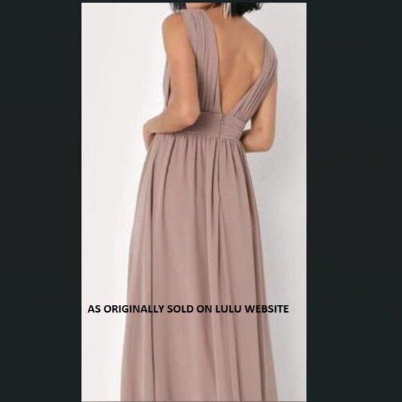 Lulus Heavenly Hues Taupe Maxis Dress, XS - Picture 4 of 10